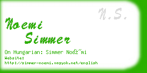 noemi simmer business card